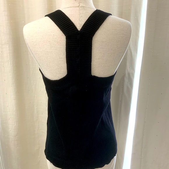 H & M Black NWT Rib Knit Top size L - Picture 1 of 14